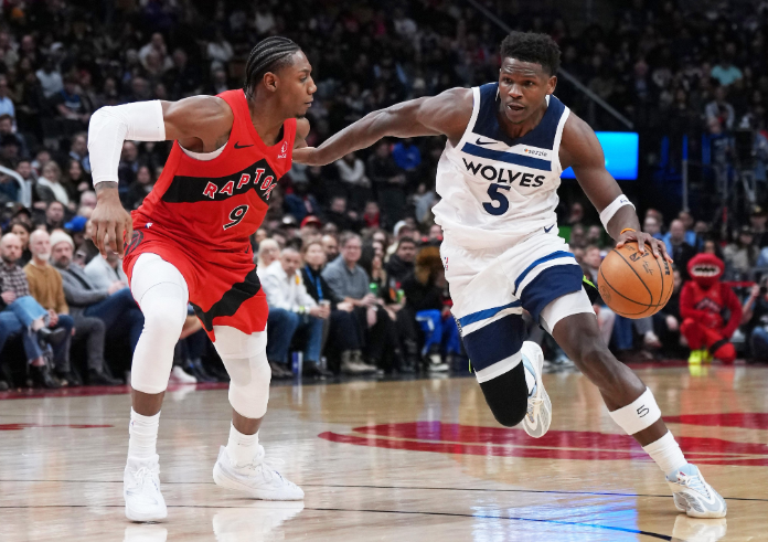 NBA直播赛后战报:爱德华兹第四节爆发，森林狼128-126逆转击败猛龙
